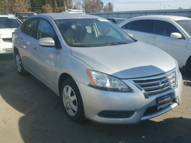 3N1AB7AP4EY230658 - 2014 NISSAN SENTRA S SILVER photo 1