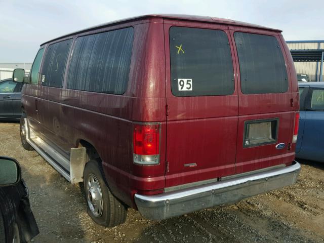 1FBNE31L98DA47358 - 2008 FORD ECONOLINE MAROON photo 3