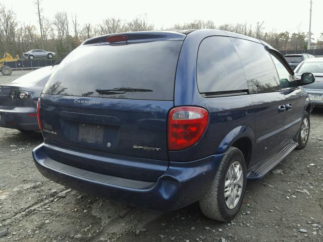 1D4GP45373B156116 - 2003 DODGE CARAVAN SP BLUE photo 4