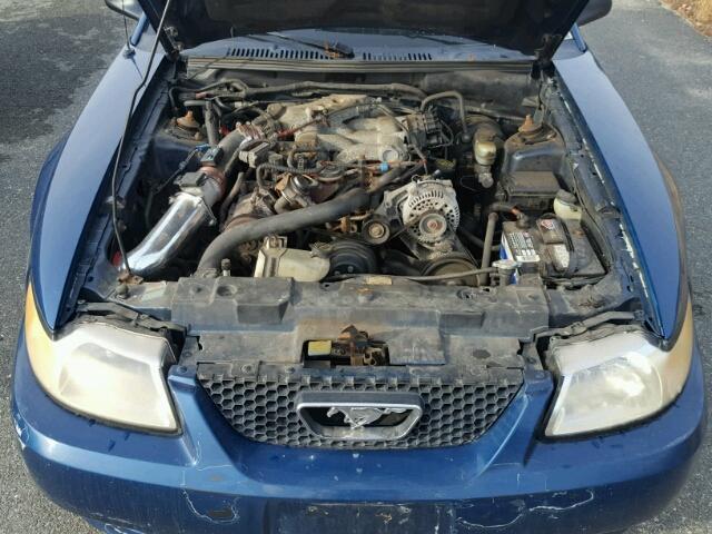 1FAFP4440YF174689 - 2000 FORD MUSTANG BLUE photo 7