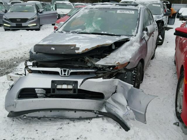 2HGFA16887H104351 - 2007 HONDA CIVIC EX SILVER photo 2