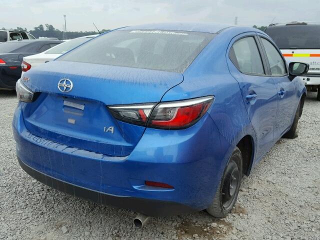 3MYDLBZV8GY108354 - 2016 TOYOTA SCION IA BLUE photo 4