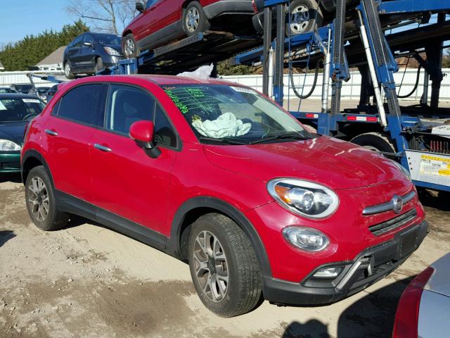 ZFBCFYCT4GP344550 - 2016 FIAT 500X TREKK RED photo 1