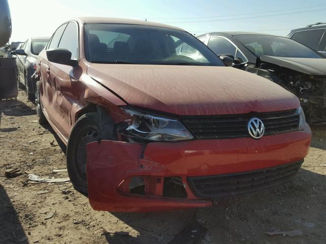 3VW2K7AJ9BM384280 - 2011 VOLKSWAGEN JETTA BASE RED photo 1