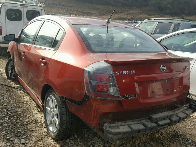 3N1AB6AP4BL663867 - 2011 NISSAN SENTRA 2.0 MAROON photo 3