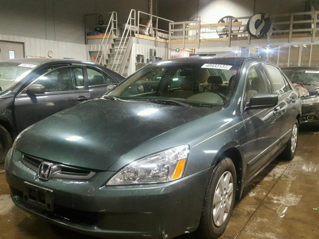 1HGCM56374A164492 - 2004 HONDA ACCORD LX GREEN photo 2