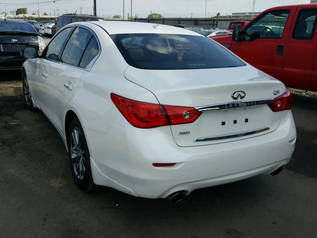 JN1EV7AR3HM839046 - 2017 INFINITI Q50 PREMIU WHITE photo 3