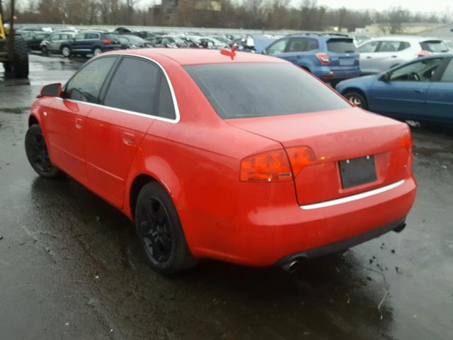 WAUAF78E36A011859 - 2006 AUDI A4 2 RED photo 3