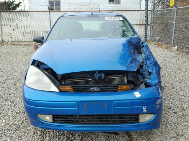 3FAFP31301R239359 - 2001 FORD FOCUS ZX3 BLUE photo 9