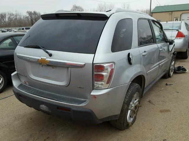 2CNDL73F866186254 - 2006 CHEVROLET EQUINOX LT SILVER photo 4