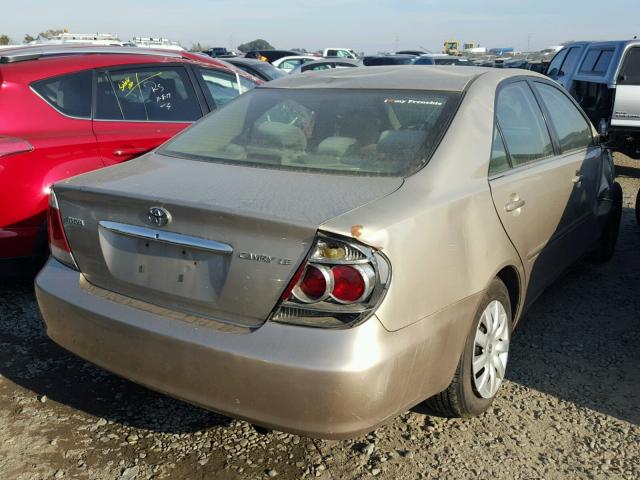 4T1BE30K45U061831 - 2005 TOYOTA CAMRY LE 金色 照片 4