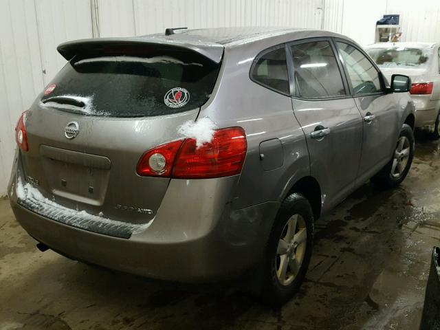 JN8AS5MV9AW134302 - 2010 NISSAN ROGUE S GRAY photo 4