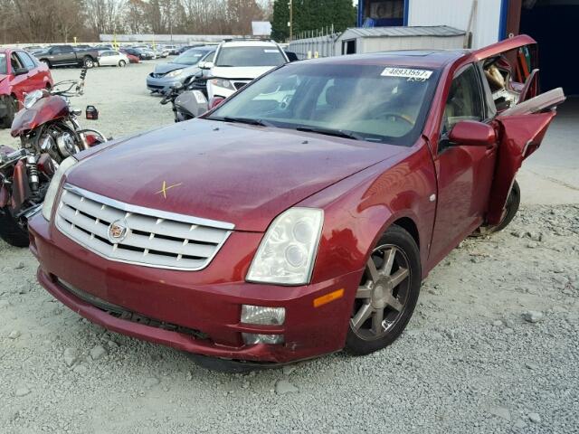 1G6DW677260181412 - 2006 CADILLAC STS BURGUNDY photo 2