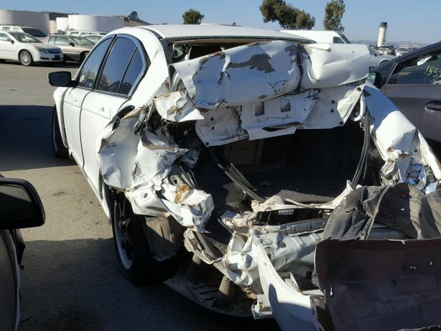 1HGCP2F31BA033772 - 2011 HONDA ACCORD LX WHITE photo 3