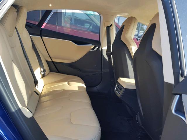 5YJSA1E27FF114805 - 2015 TESLA MODEL S Blau Foto 6