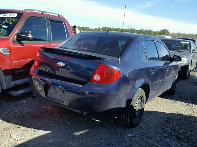 1G1AK58F887182210 - 2008 CHEVROLET COBALT LS BLUE photo 4