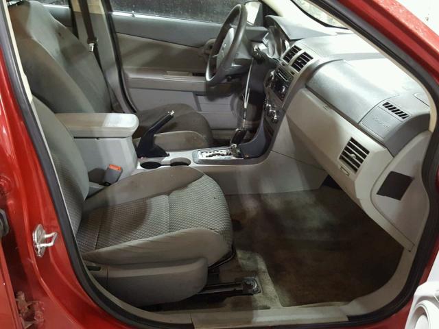 1B3LC46K18N653005 - 2008 DODGE AVENGER SE RED photo 5