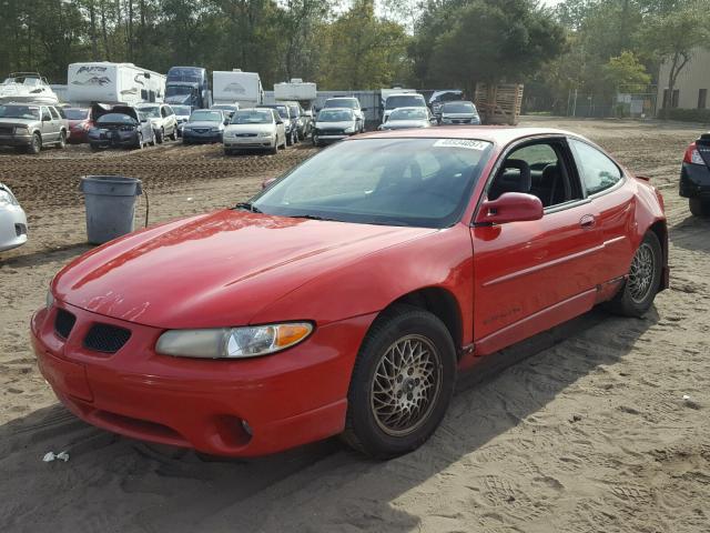 1G2WP12K5XF258679 - 1999 PONTIAC GRAND PRIX RED photo 2