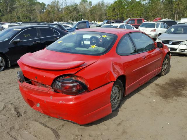 1G2WP12K5XF258679 - 1999 PONTIAC GRAND PRIX RED photo 4