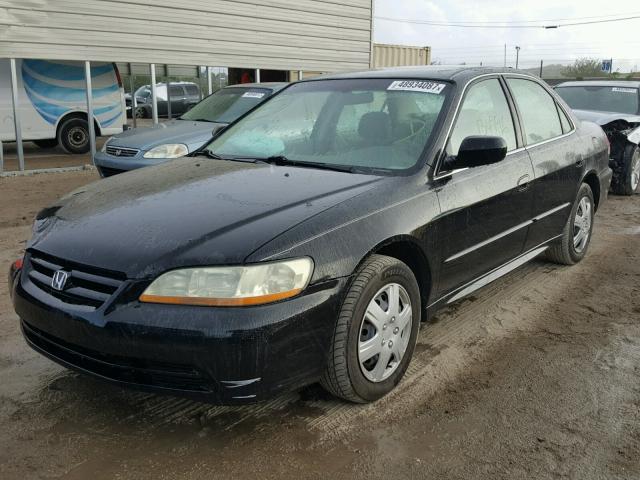 1HGCG56421A147918 - 2001 HONDA ACCORD LX BLACK photo 2