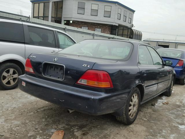 JH4UA2658VC004797 - 1997 ACURA 2.5TL BLUE photo 4