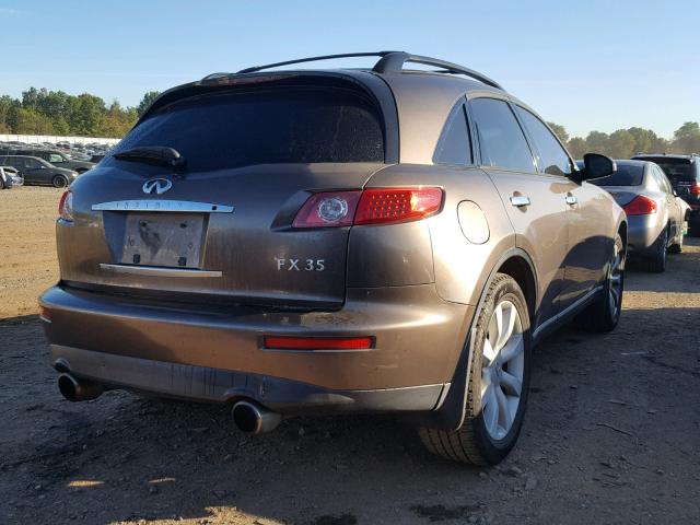 JNRAS08W83X206525 - 2003 INFINITI FX35 BEIGE photo 4