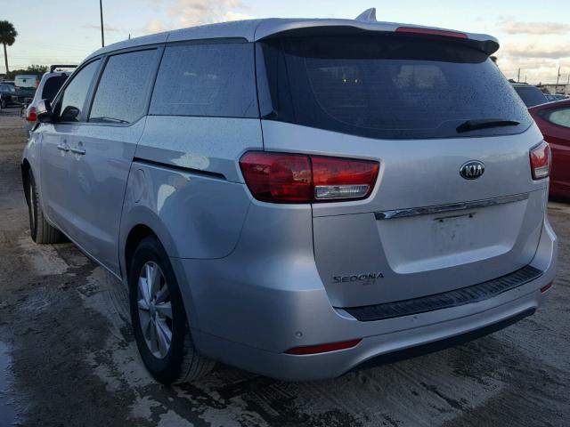 KNDMA5C10F6014664 - 2015 KIA SEDONA L SILVER photo 3