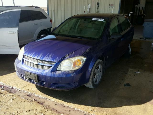 1G1AK55F977344199 - 2007 CHEVROLET COBALT LS BLUE photo 2