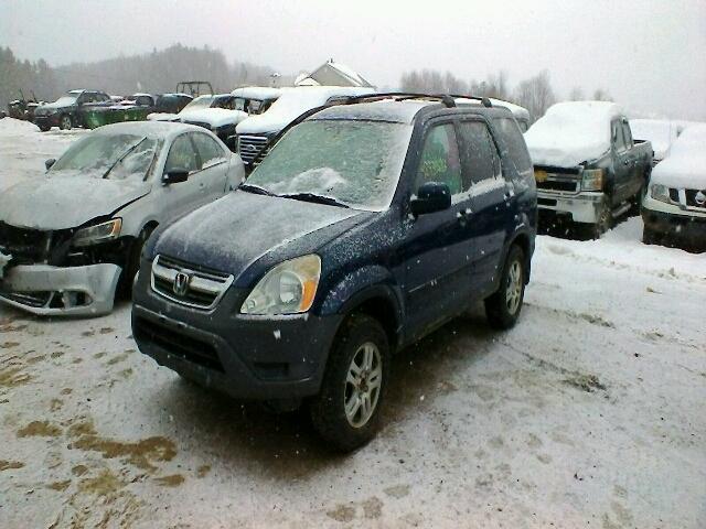 JHLRD77844C025734 - 2004 HONDA CR-V EX BLUE photo 2