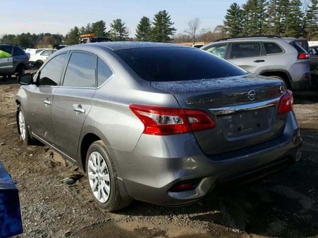 3N1AB7AP7HY342892 - 2017 NISSAN SENTRA S GRAY photo 3