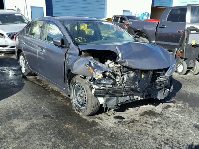 3N1AB7AP0GY264163 - 2016 NISSAN SENTRA S GRAY photo 1