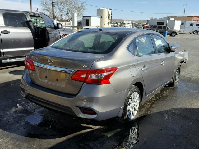 3N1AB7AP0GY264163 - 2016 NISSAN SENTRA S GRAY photo 4