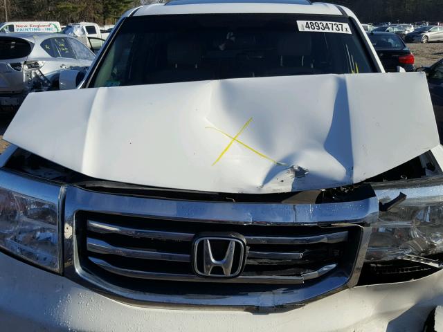 5FNYF4H59EB028056 - 2014 HONDA PILOT EXL WHITE photo 7