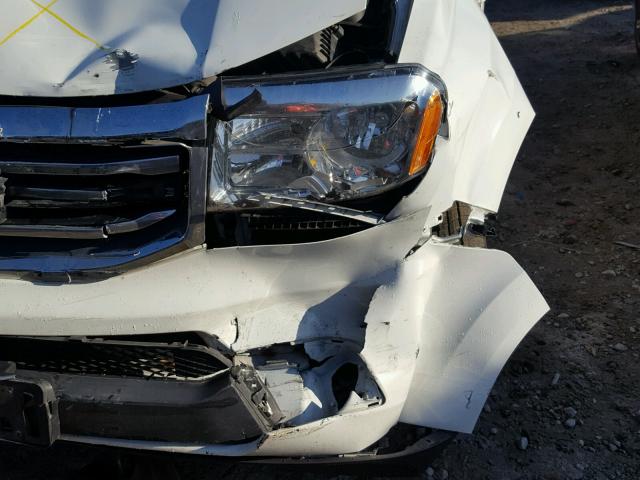 5FNYF4H59EB028056 - 2014 HONDA PILOT EXL WHITE photo 9