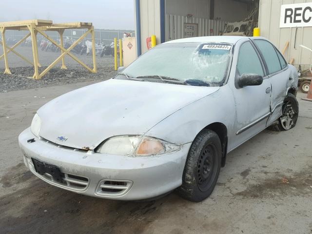 1G1JF524927354926 - 2002 CHEVROLET CAVALIER L SILVER photo 2