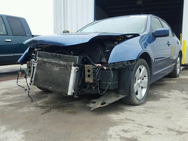 3FAHP07Z19R116684 - 2009 FORD FUSION SE BLUE photo 2