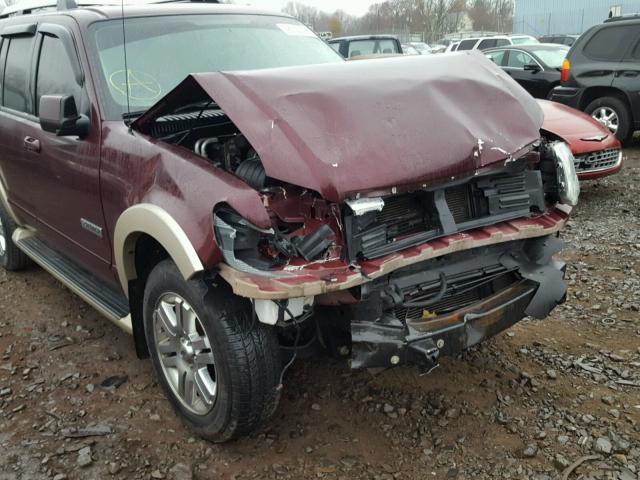 1FMEU74E56UB25159 - 2006 FORD EXPLORER E MAROON photo 9