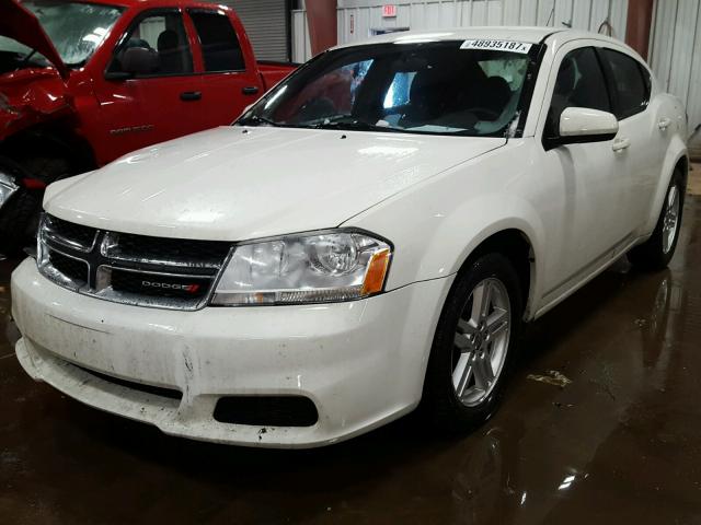 1B3BD1FB7BN524037 - 2011 DODGE AVENGER MA WHITE photo 2