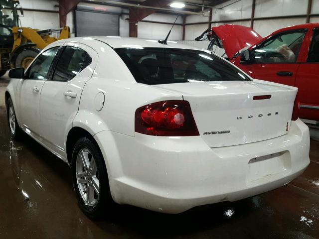 1B3BD1FB7BN524037 - 2011 DODGE AVENGER MA WHITE photo 3