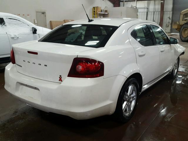 1B3BD1FB7BN524037 - 2011 DODGE AVENGER MA WHITE photo 4