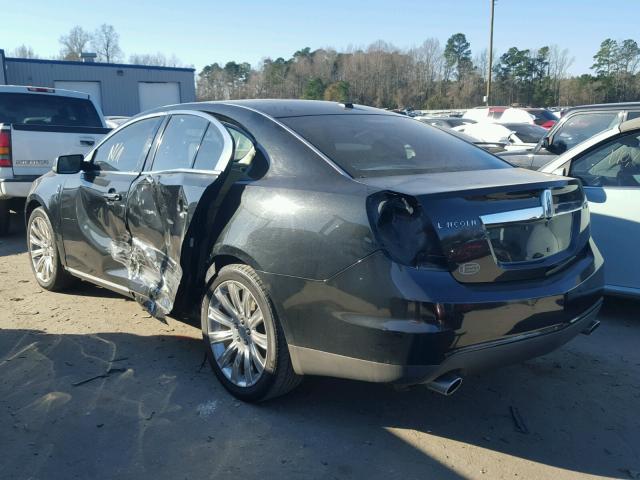 1LNHM93RX9G632090 - 2009 LINCOLN MKS BLACK photo 3