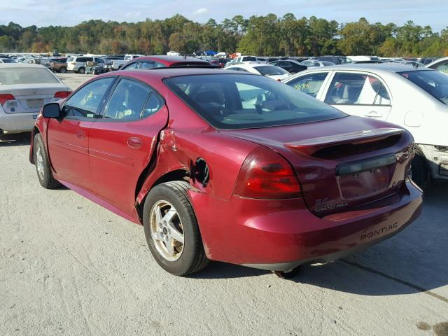2G2WS522341217105 - 2004 PONTIAC GRAND PRIX RED photo 3