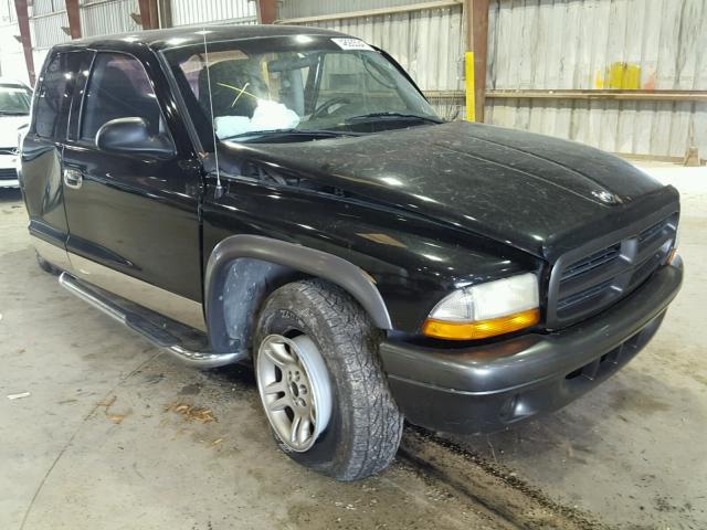 1B7GL12X22S712765 - 2002 DODGE DAKOTA BAS BLACK photo 1