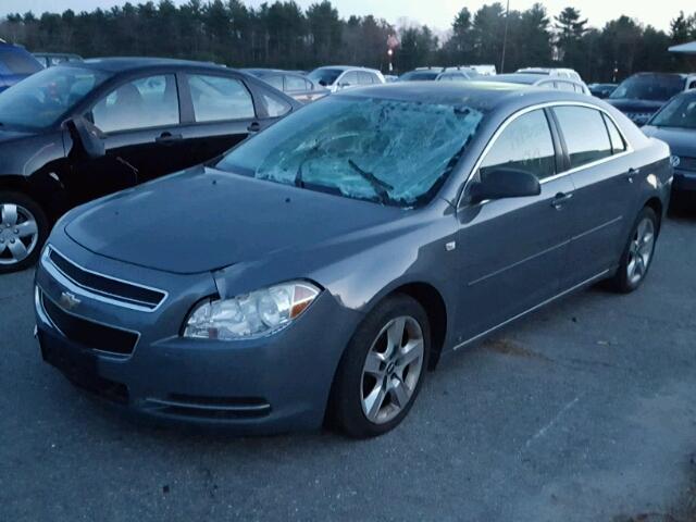 1G1ZH57B484249287 - 2008 CHEVROLET MALIBU 1LT GRAY photo 2