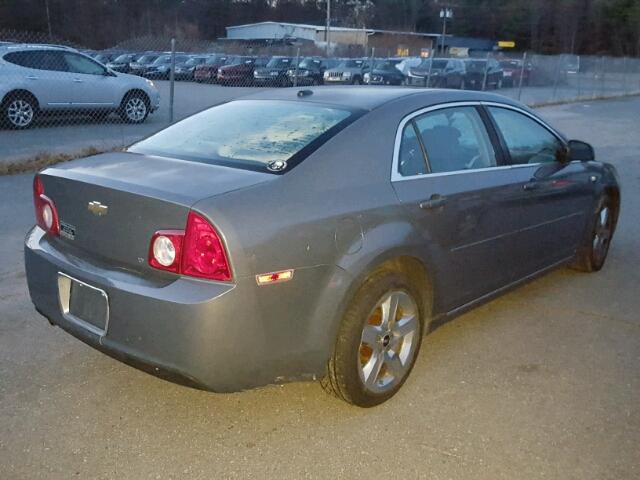 1G1ZH57B484249287 - 2008 CHEVROLET MALIBU 1LT GRAY photo 4