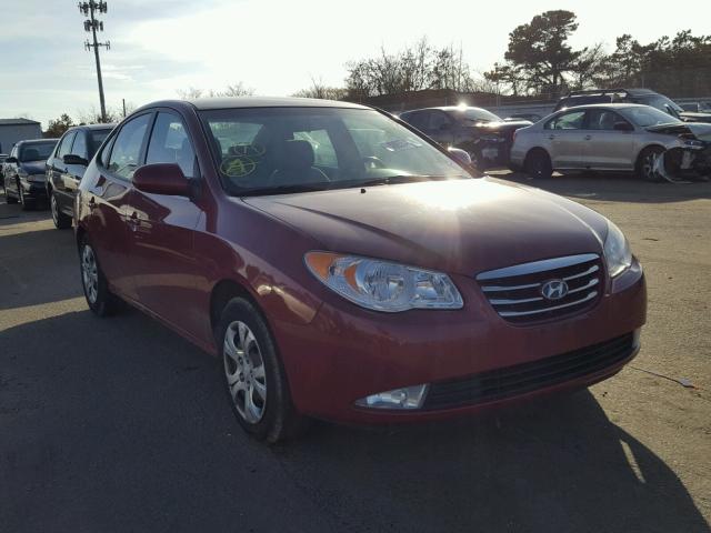 KMHDU4AD4AU905412 - 2010 HYUNDAI ELANTRA BL RED photo 1