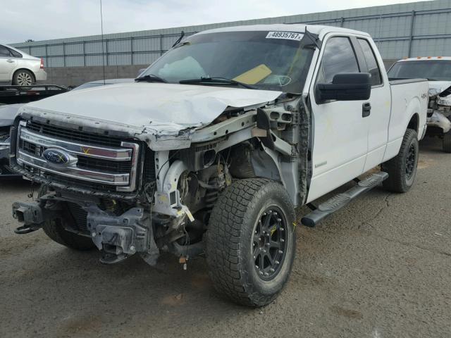 1FTFX1ET0DKD09654 - 2013 FORD F150 SUPER WHITE photo 2