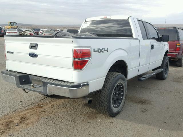 1FTFX1ET0DKD09654 - 2013 FORD F150 SUPER WHITE photo 4