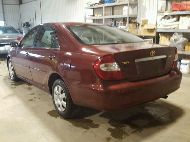 4T1BE32K94U345743 - 2004 TOYOTA CAMRY LE 红色 照片 3