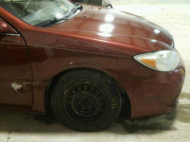 4T1BE32K94U345743 - 2004 TOYOTA CAMRY LE RED photo 9